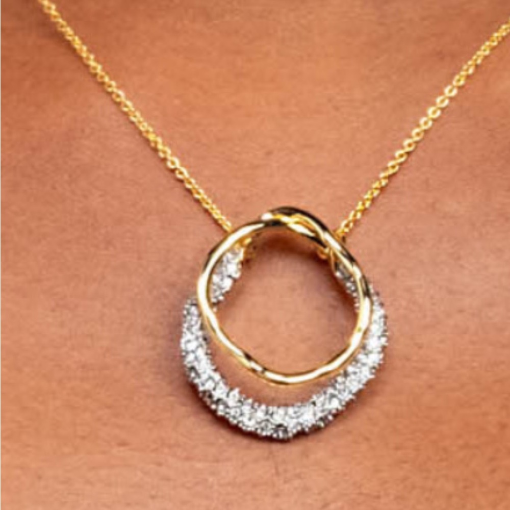ALEXIS BITTAR • Solanales Gold Crystal Orbit Necklace - Picture 6 of 11